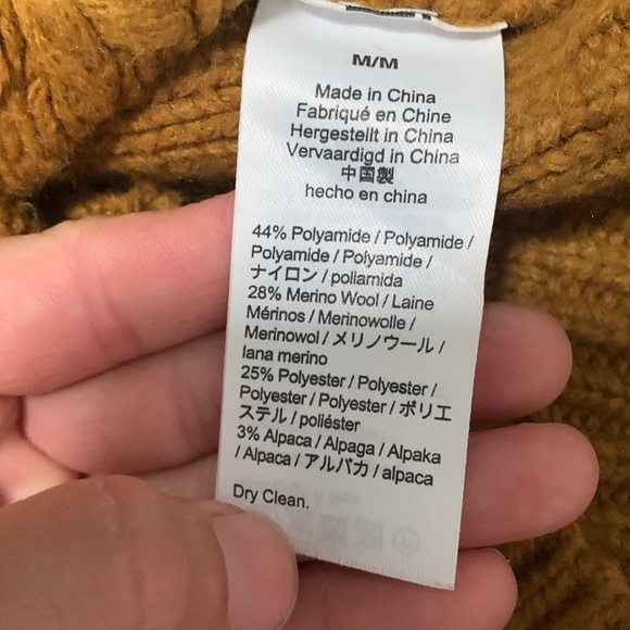 Madewell Flower Embroidered Burnt Yellow Pullover Sweater - Picture 8 of 8